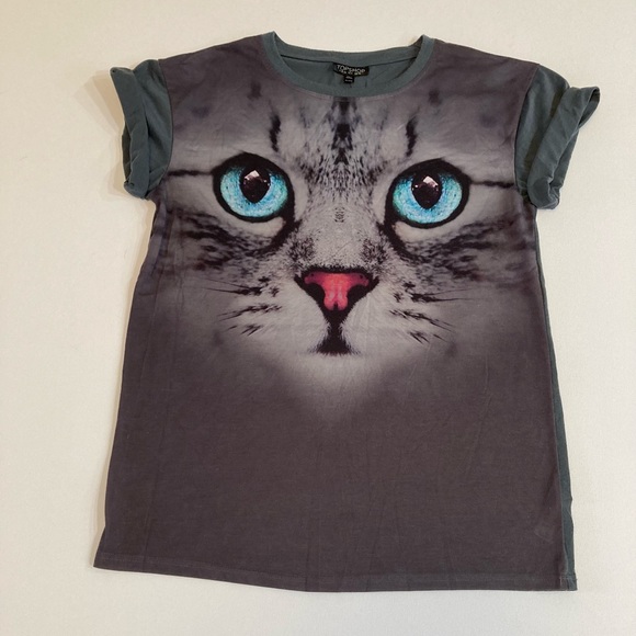Cat t shirt topshop Clearance